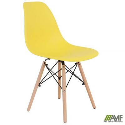 Стілець AMF Aster RL Wood пластик жовтий Зображення