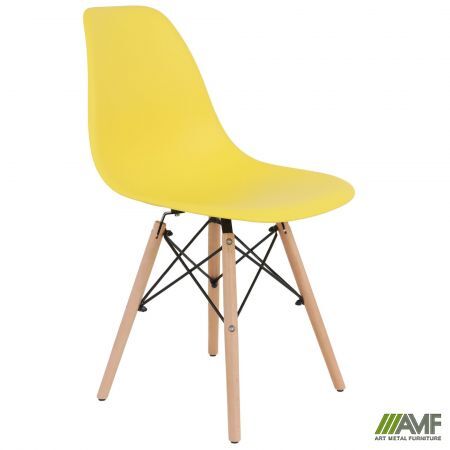 Стілець AMF Aster RL Wood пластик жовтий Зображення