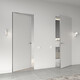 Двері прихованого монтажу під фарбування Invisible Doors з анодованим торцем, універсальний короб 45 мм Зображення