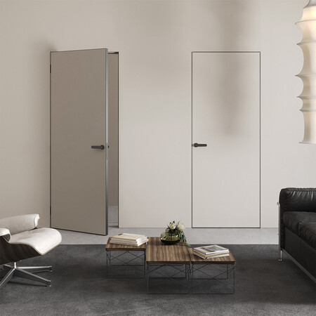 Двері прихованого монтажу під фарбування SecretDoors Black Edition Aluminum Standard 40 Зображення