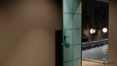 Двері прихованого монтажу Цех 72 Prestige Aquastop грунт під фарбування, відкривання від себе (Inside) Зображення