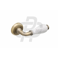 Дверна ручка Gavroche HYDRARGYRUM HGZ8MABW MAB/White матова антична бронза/білий Зображення