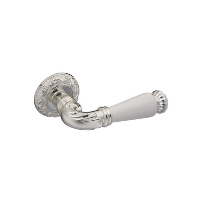 Дверна ручка Gavroche NEODIUM NDZ20BSW BS/W іскристе срібло/білий Зображення