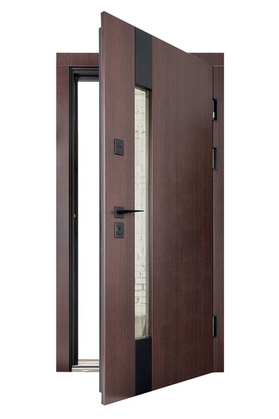 Вхідні двері Abwehr Tower Termix Lampre Венге темний / Сосна прованс 860/960×2050 мм Зображення