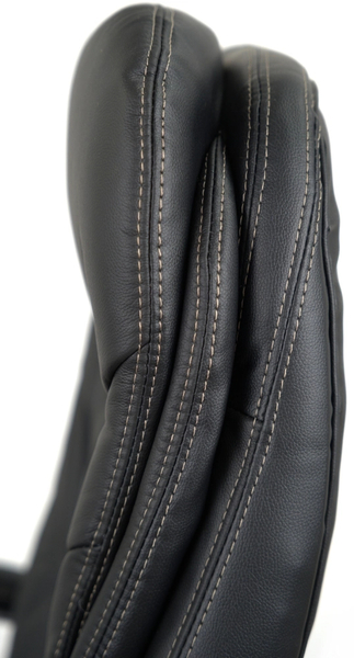 Крісло АКЛАС Валенсія Soft CH MB (Шкіра LC-A Black/PU Black) Зображення