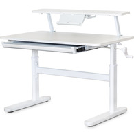 Дитячий стіл Evo-Kids TH-210 з полицею S50 XL White (арт.TH-210 W + BD-S50 XL) Зображення
