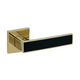Ручка дверна Gavrochе NIKEL NIZ25GPVDB GoldPVD/Black (хромоване золото/чорний) Зображення