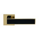 Ручка дверна Gavrochе NIKEL NIZ25GPVDB GoldPVD/Black (хромоване золото/чорний) Зображення